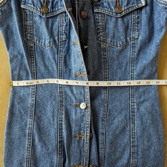 Vintage Denim Mini Dress - Picture 6 of 6
